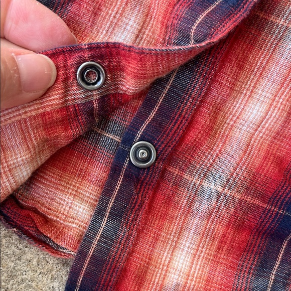 Ariat Youth Red and Blue Plaid Shirt - Picture 7 of 16